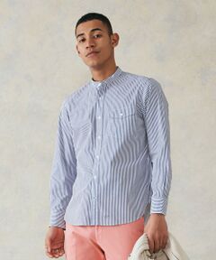 J.PRESS / ジェイプレス シャツ・ブラウス | ポプリンマルチストライプ バンドカラーシャツ