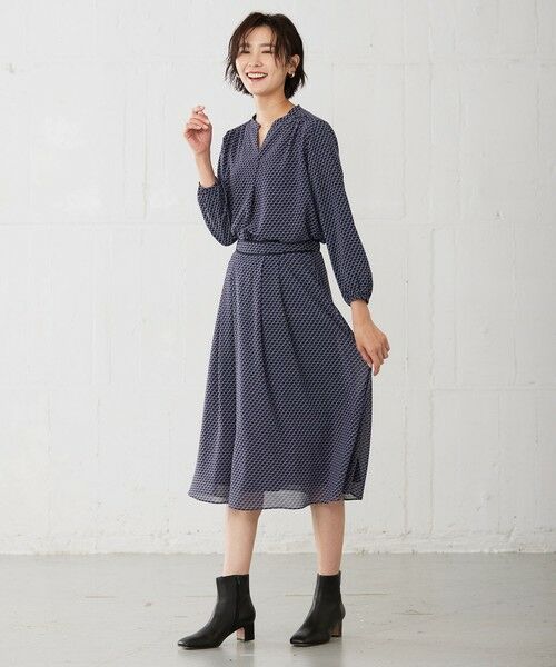 J.PRESS / ジェイプレス ミニ・ひざ丈スカート | 【洗える】 Geometric Print スカート | 詳細2