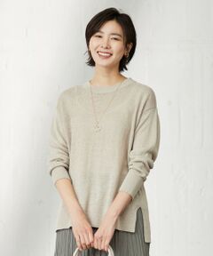 J.PRESS / ジェイプレス ニット・セーター | 【洗える・吸水速乾】 マーセライズコードリネン ニット