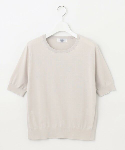 【洗える】 BASIC HI-COTTON クルーネック ニット