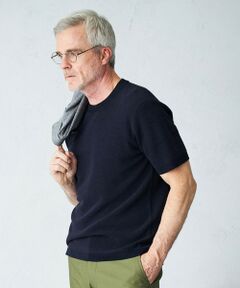 【HYBRID LINEN】ニットTシャツ