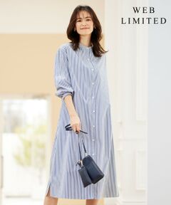 J.PRESS / ジェイプレス ロング・マキシ丈ワンピース | 【WEB限定カラーあり・洗える・接触冷感・UVカット・イージーケア】 エステネージュストライプ ワンピース