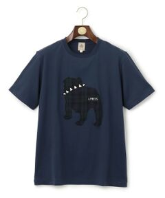 【UNISEX】ファブリックワッペンブルドックTシャツ