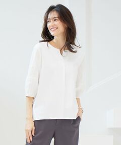 J.PRESS / ジェイプレス カットソー | 【WEB限定カラーあり・接触冷感・UVケア】 スムースジャージー キーネック カットソー