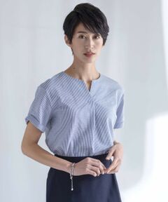 J.PRESS / ジェイプレス カットソー | 【WEB限定カラーあり・抗菌消臭・吸水速乾】サッカージャージー キーネック カットソー