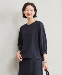 J.PRESS / ジェイプレス シャツ・ブラウス | 【洗える】RELAXIONツイル クルーネック ブラウス