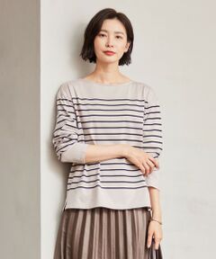 セール】 【イージーケア】 STRIPE JERSEY ボリュームスリーブ