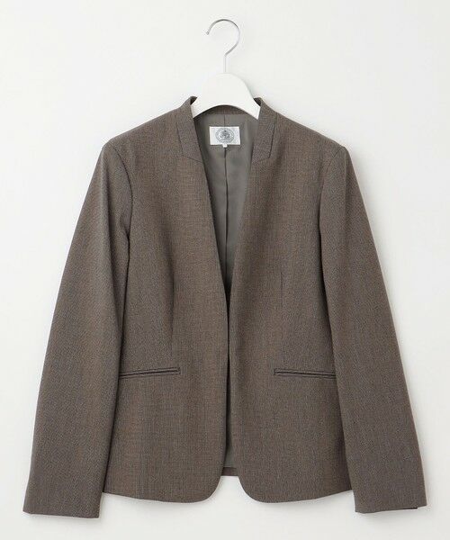 J.PRESS / ジェイプレス ノーカラージャケット | T/Rアルガンシルク ノーカラー ジャケット | 詳細7