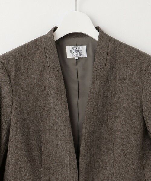 J.PRESS / ジェイプレス ノーカラージャケット | T/Rアルガンシルク ノーカラー ジャケット | 詳細9