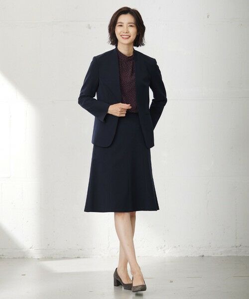 J.PRESS / ジェイプレス ノーカラージャケット | T/Rアルガンシルク ノーカラー ジャケット | 詳細19