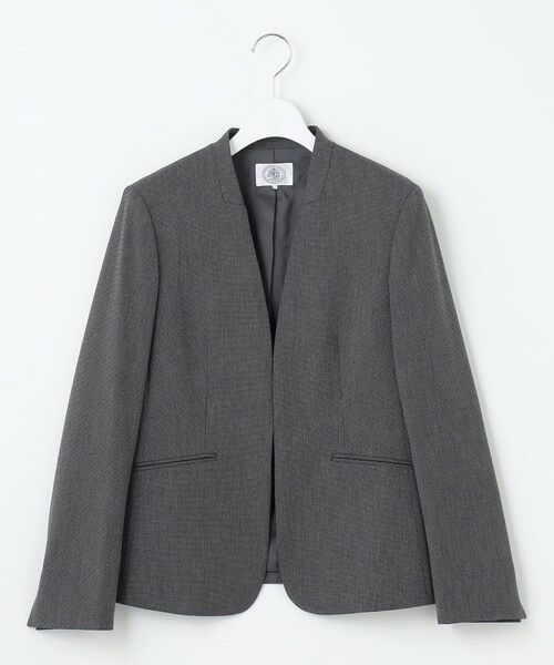 J.PRESS / ジェイプレス ノーカラージャケット | T/Rアルガンシルク ノーカラー ジャケット | 詳細26