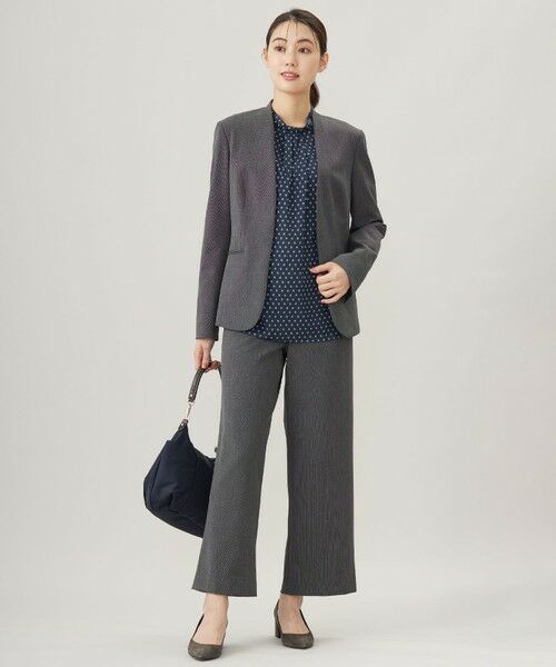 J.PRESS / ジェイプレス ノーカラージャケット | T/Rアルガンシルク ノーカラー ジャケット | 詳細25