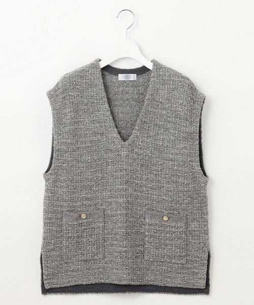 【洗える】TWEEDY ニット ベスト