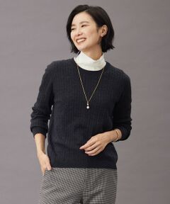 【洗える】KNIT BASIC クルーネック ニット