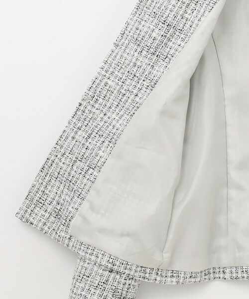 J.PRESS / ジェイプレス ノーカラージャケット | 【セットアップ対応】ファンシーツイード ノーカラー ジャケット | 詳細8