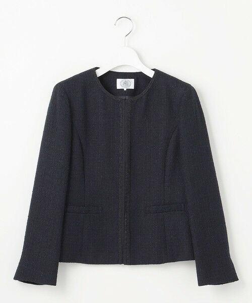 J.PRESS / ジェイプレス ノーカラージャケット | 【セットアップ対応】ファンシーツイード ノーカラー ジャケット | 詳細13