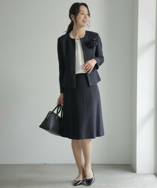 J.PRESS / ジェイプレス ノーカラージャケット | 【セットアップ対応】ファンシーツイード ノーカラー ジャケット | 詳細10