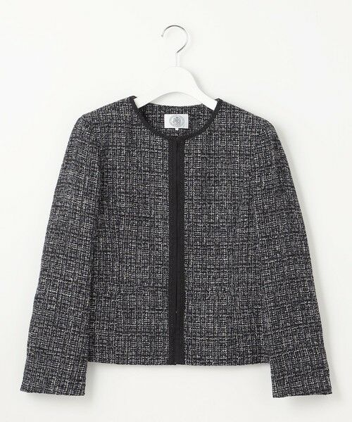 J.PRESS / ジェイプレス ノーカラージャケット | 【セットアップ対応】ファンシーツイード ノーカラー ジャケット | 詳細20