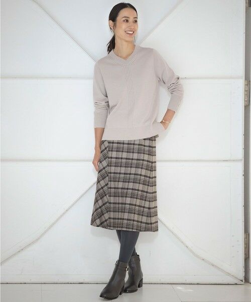 J.PRESS / ジェイプレス ミニ・ひざ丈スカート | クラシカル ツイード タータン スカート | 詳細10