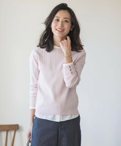 J.PRESS / ジェイプレス ニット・セーター | 【洗える】RAYON STRETCH PLAIN クルーネック ニット