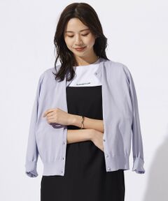 【洗える】BASIC HT-COTTON クルーネック カーディガン