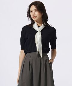 【洗える】BASIC HT-COTTON クルーネック ニット