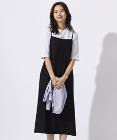 J.PRESS / ジェイプレス ロング・マキシ丈ワンピース | 【洗える・UVカット・接触冷感】ストレッチバックサテン キャミワンピース