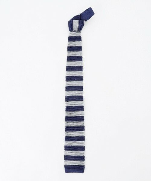 J.PRESS / ジェイプレス ネクタイ | 【J.PRESS KNIT TIE COLLECTION】ボーダー ニットネクタイ | 詳細3