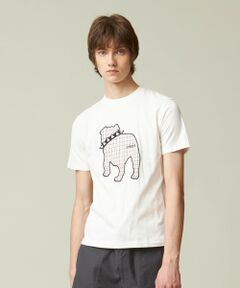 【UNISEX】ファブリックワッペン バックブルTシャツ