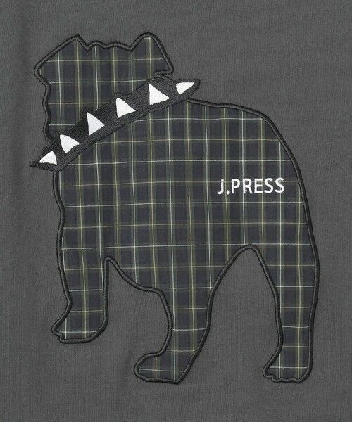 J.PRESS / ジェイプレス カットソー | 【UNISEX】ファブリックワッペンブルドックTシャツ | 詳細7