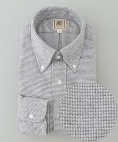 【Single Needle Tailoring / 形態安定】リッチジャージーコットン ネルシャツ/B.D.