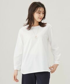 プレーティング シャツテール ロングスリーブ Tシャツ