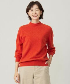 【洗える】CASHMERE BLEND スタンドカラー ニット