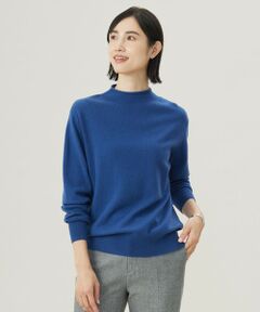 【洗える】CASHMERE BLEND スタンドカラー ニット