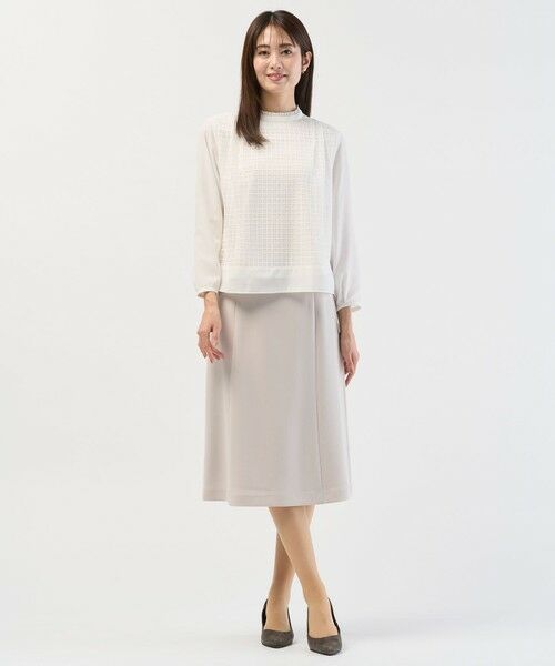 J.PRESS / ジェイプレス ミニ・ひざ丈スカート | 【セットアップ対応・洗える】セラテリーダブルクロス フレアー スカート | 詳細8