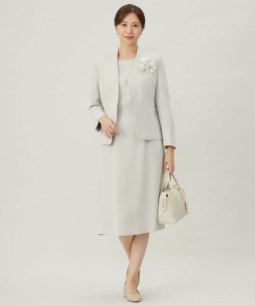 J.PRESS / ジェイプレス ノーカラージャケット | 【セットアップ対応】セラテリーダブルクロス ノーカラー ジャケット | 詳細20