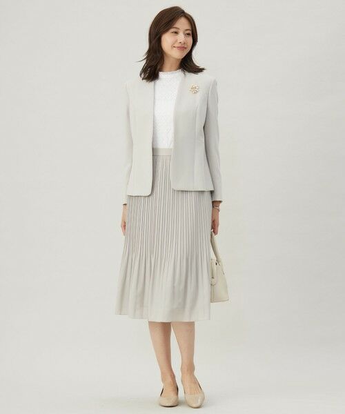 J.PRESS / ジェイプレス ノーカラージャケット | 【セットアップ対応】セラテリーダブルクロス ノーカラー ジャケット | 詳細21