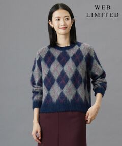 【WEB限定】FLUFFY ARGYLE ニット