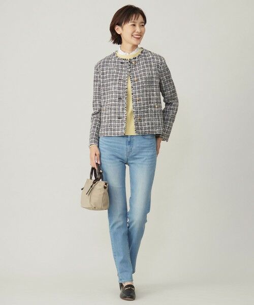 Jプレス ツイードベージュジャケット J.PRESS ジェイプレス ツイードジャケット ベージュ 9 B5276