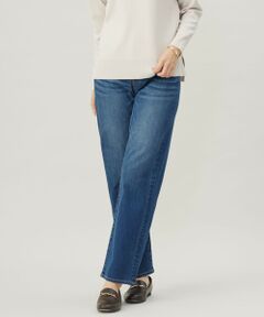 【洗える】BASIC STRETCH DENIM ボーイフィット パンツ