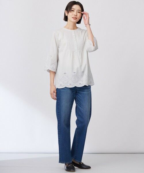 J.PRESS / ジェイプレス デニムパンツ | 【洗える】BASIC STRETCH DENIM ボーイフィット パンツ | 詳細19