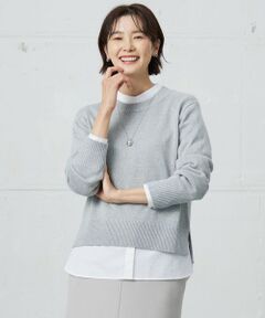 J.PRESS / ジェイプレス ニット・セーター | 【洗える】Reeves  Shine クルーネック ニット