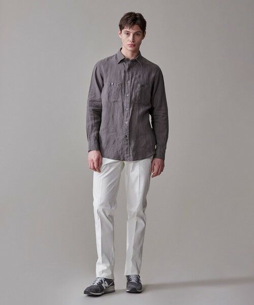 J.PRESS / ジェイプレス その他パンツ | 洗練されたデザインと機能性【ストレッチ】トリコチン ステムテーパード パンツ | 詳細5