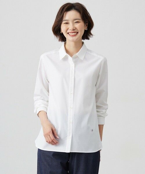 J.PRESS/ジェイプレス 【WEB限定・洗える】クラシックピンオックス ボタンダウン シャツ ホワイト系 11 J.PRESS/ジェイプレス 【WEB限定・洗える】クラシックピンオックス ボタンダウン シャツ ホワイト系 11