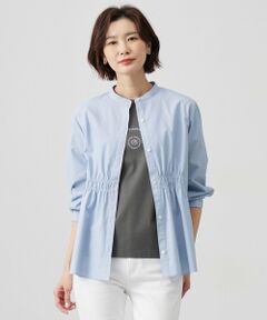 J.PRESS / ジェイプレス シャツ・ブラウス | 【洗える・接触冷感・UVケア】エステネージュストライプ シャーリング  ブラウス