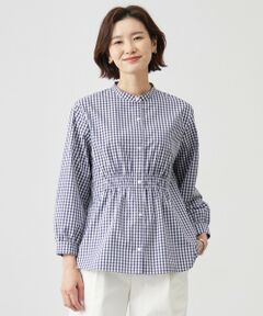 J.PRESS / ジェイプレス シャツ・ブラウス | 【洗える・接触冷感・UVケア】エステネージュストライプ シャーリング  ブラウス