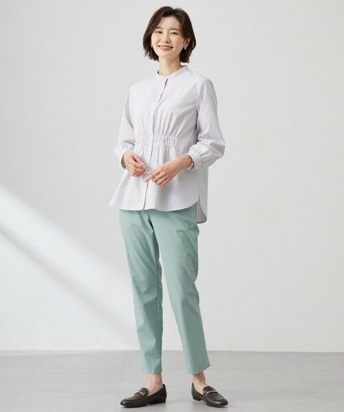 J.PRESS / ジェイプレス シャツ・ブラウス | 【洗える・接触冷感・UVケア】エステネージュストライプ シャーリング  ブラウス | 詳細3