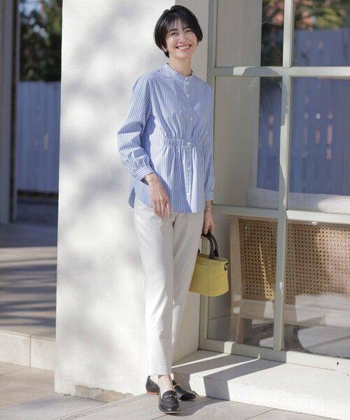 J.PRESS / ジェイプレス シャツ・ブラウス | 【洗える・接触冷感・UVケア】エステネージュストライプ シャーリング  ブラウス | 詳細11