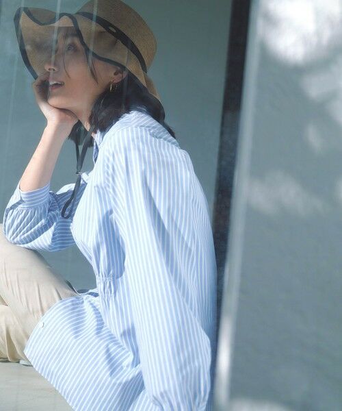 J.PRESS / ジェイプレス シャツ・ブラウス | 【洗える・接触冷感・UVケア】エステネージュストライプ シャーリング  ブラウス | 詳細13
