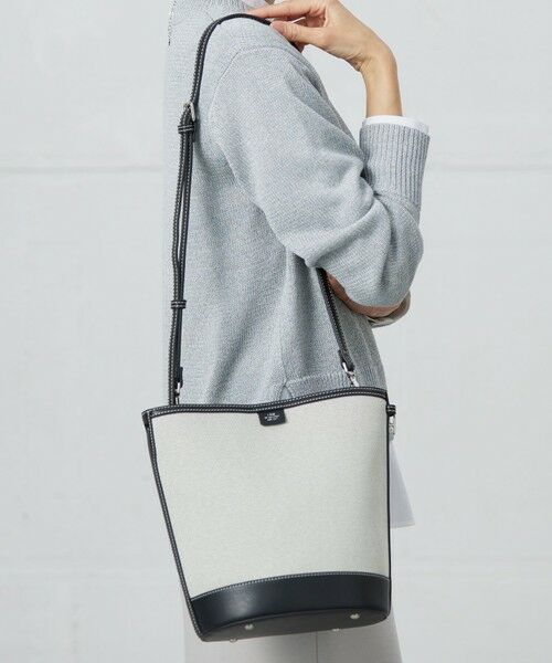 J.PRESS/ジェイプレス 2wayBucket キャンバスバッグ ブラック系 F J.PRESS/ジェイプレス 2wayBucket キャンバスバッグ ブラック系 F